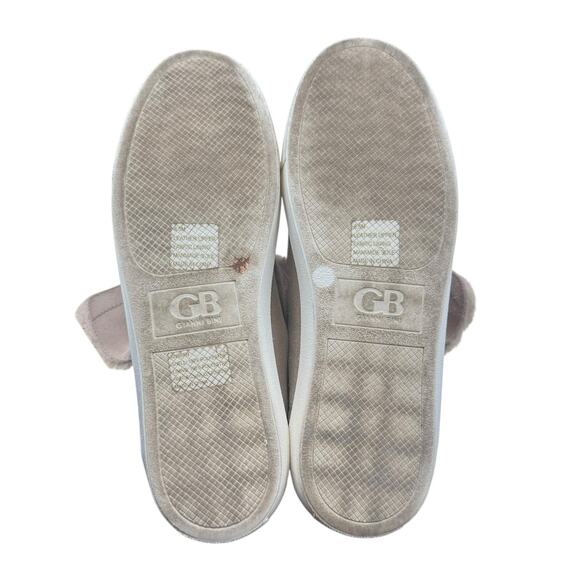 GB Gianni Bini Taupe Gray Suede Soft Faux Fur Fold Down Ankle Boots Sneakers - Picture 11 of 11